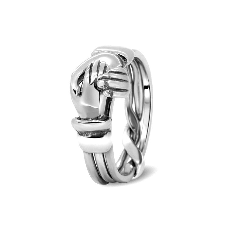 Silver Puzzle Ring 3CR-L