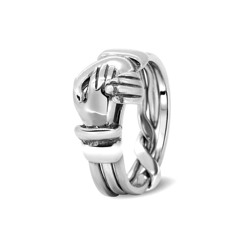 Silver Puzzle Ring 3CR-M