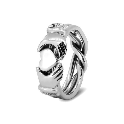 Silver Puzzle Ring 3JOL-U