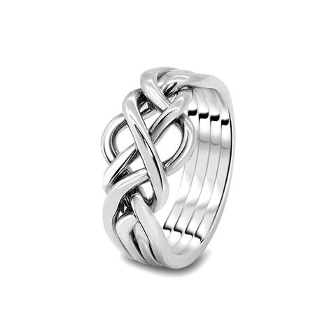 Silver Puzzle Ring 4O-M