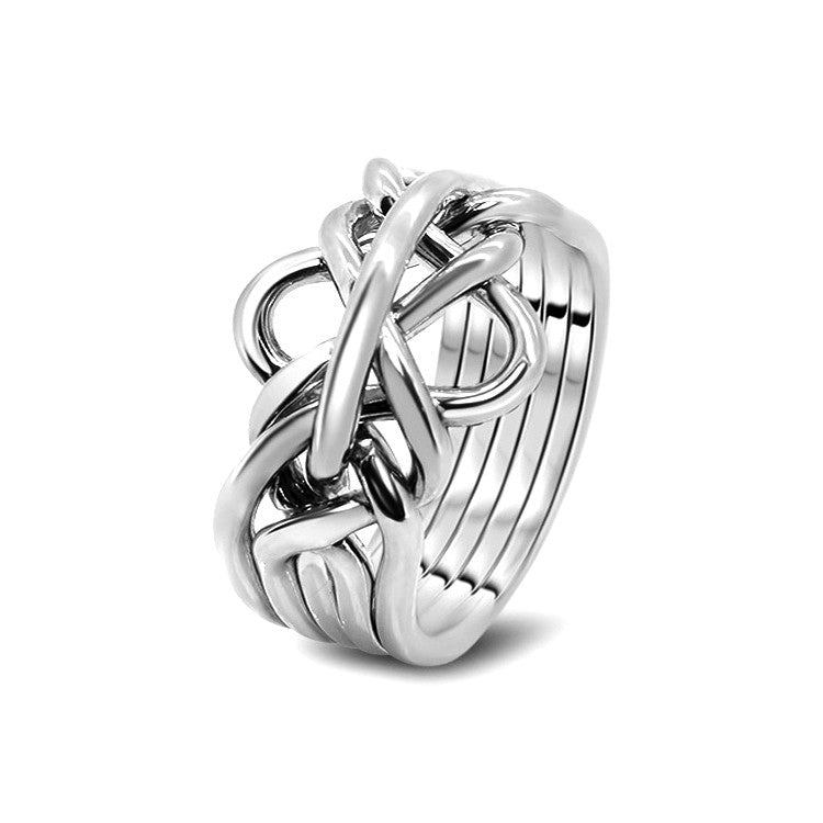 Silver Puzzle Ring 5-M