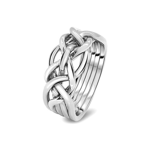 Silver Puzzle Ring 5D-L
