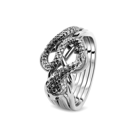 Silver Puzzle Ring 5RS-L