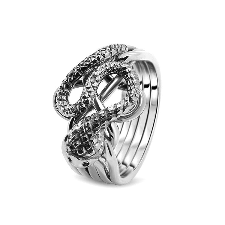Silver Puzzle Ring 5RS-M