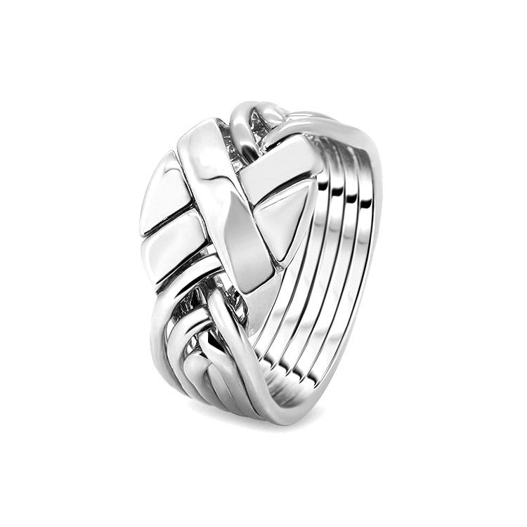Silver Puzzle Ring 6APC-M