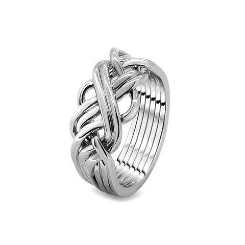 Silver Puzzle Ring 6AWB-L