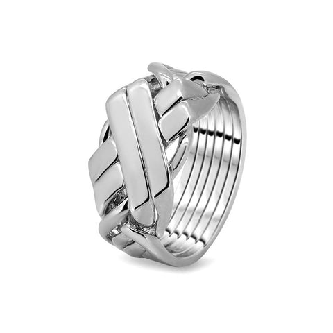 Silver Puzzle Ring 6BFX-M