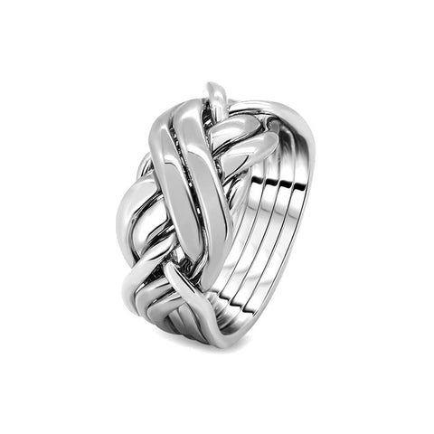Silver Puzzle Ring 6BRX-L