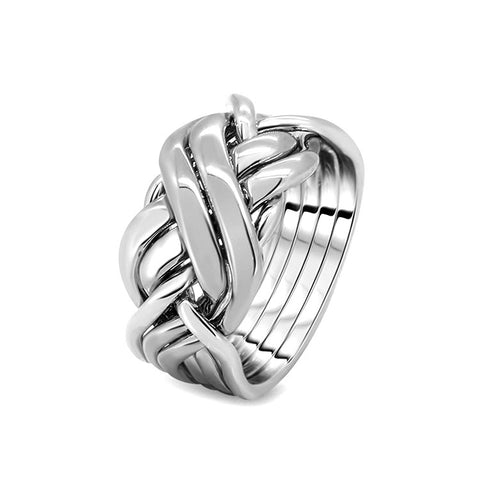 Silver Puzzle Ring 6BRX-M