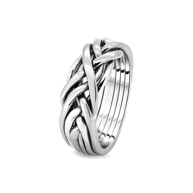 Silver Puzzle Ring 6CW-L