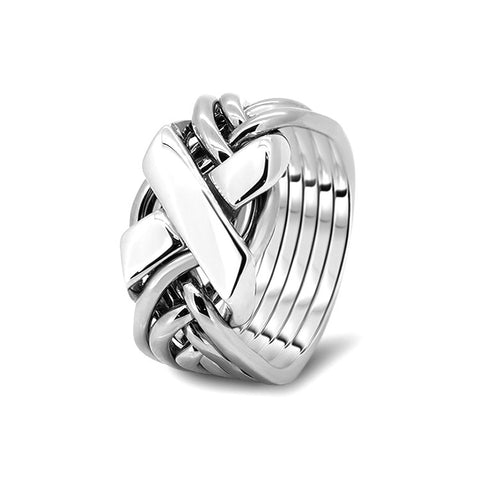 Silver Puzzle Ring 6FX-M