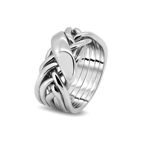 Silver Puzzle Ring 6WRD-M