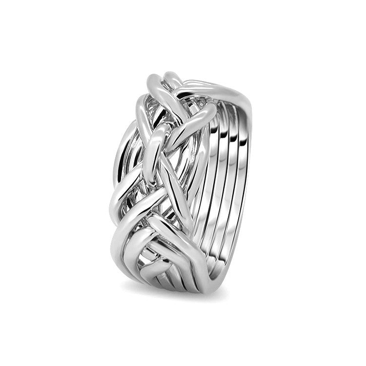 Silver Puzzle Ring 7D-L