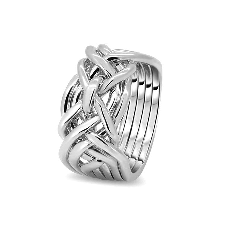 Silver Puzzle Ring 7D-M