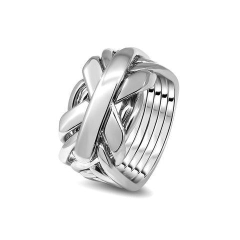 Silver Puzzle Ring 7JG-M