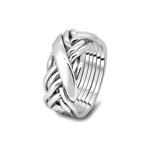 Silver Puzzle Ring 7WRD-L