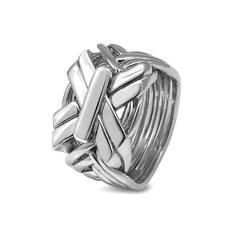 Silver Puzzle Ring 9SB1-M