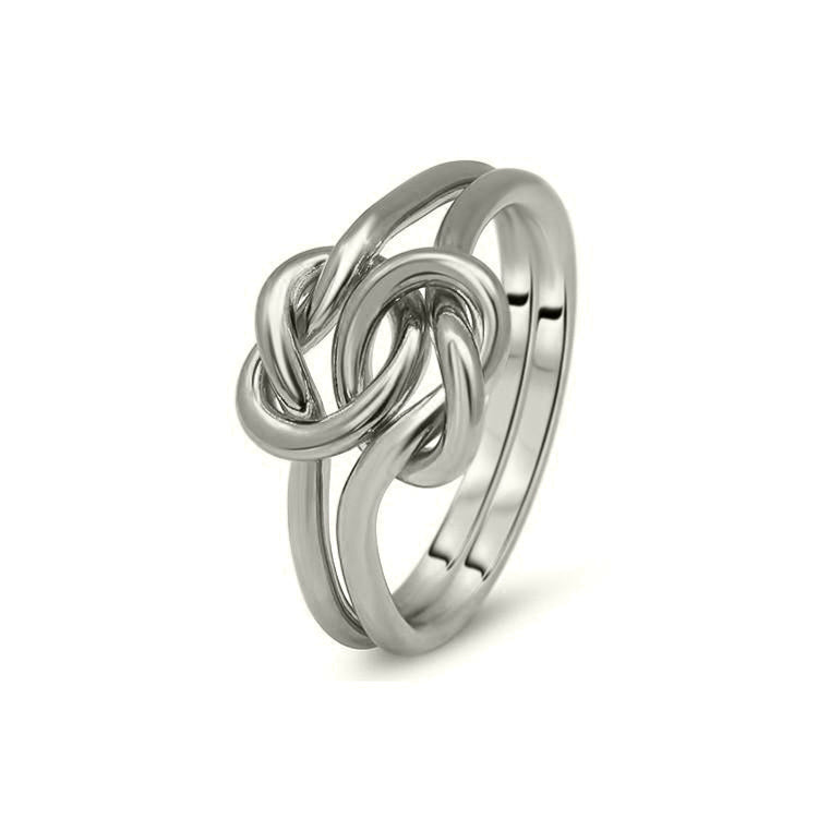 Womens Double Knot Puzzle Ring 2K1-L